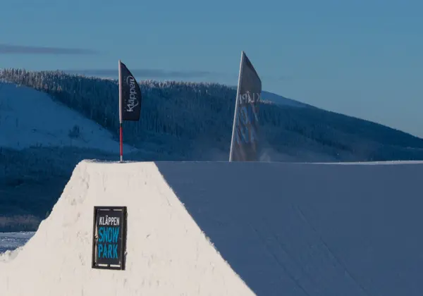 Competitions are underway in Kläppen Snowpark