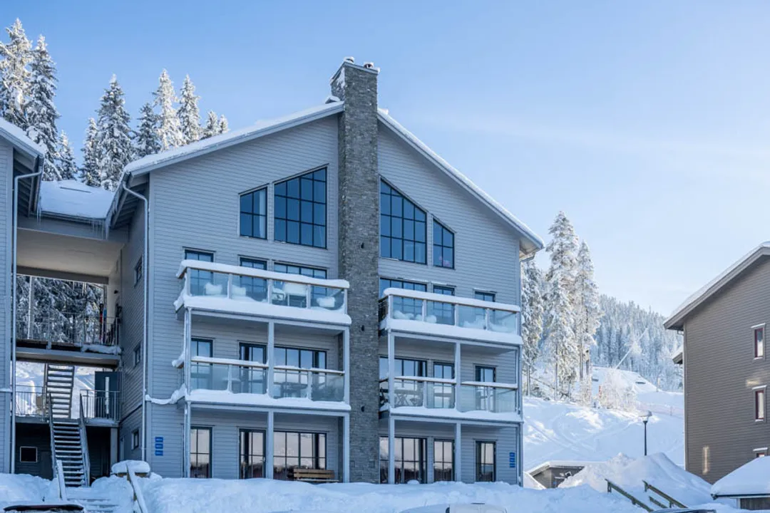 An image of a house in the Gullbrändan lodging area