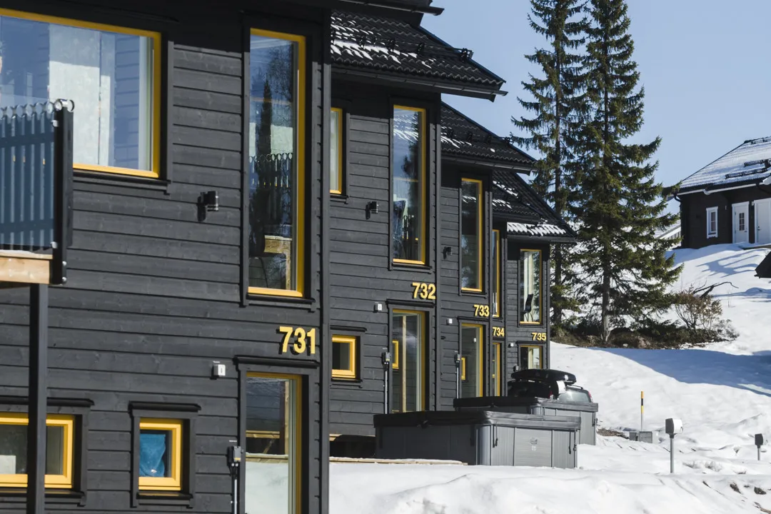 An image of a cabin area at Kläppen