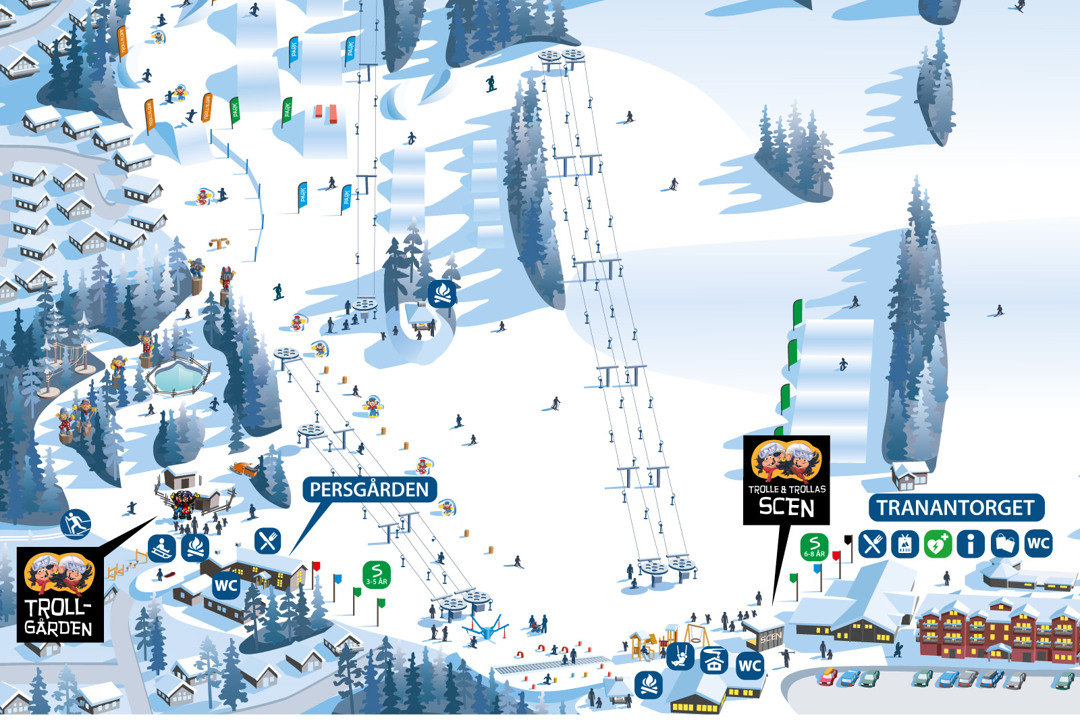 A map of the children's area